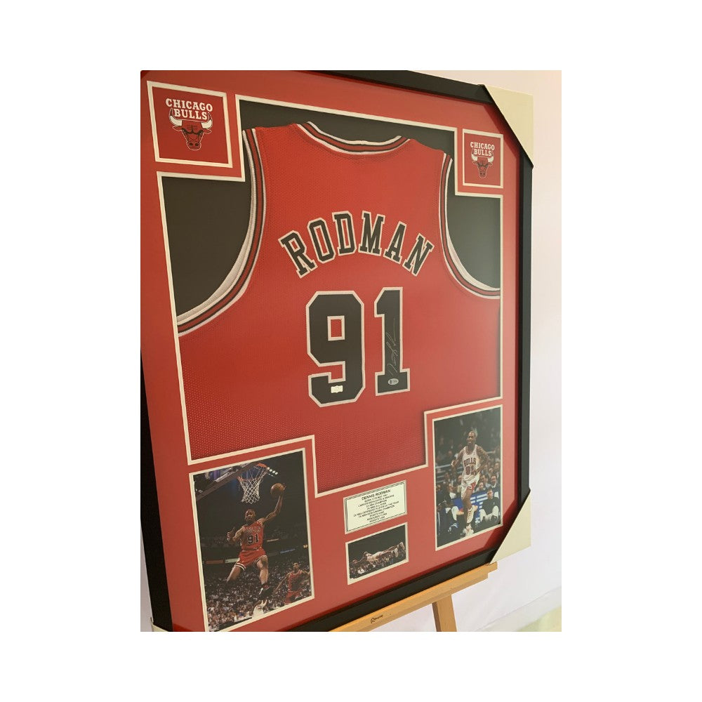 Dennis Rodman Signed Chicago Bulls Jersey (Beckett COA) – A Man & His Cave