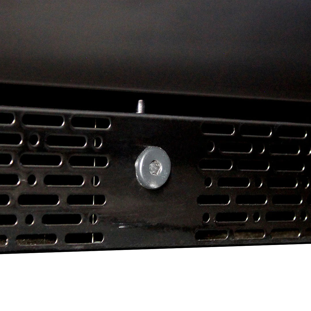 Upright Super Slim Depth Quiet Running Glass Front 2 Zone Wine Fridge With 5 x Led Colour Options