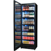 Upright Super Slim Depth Quiet Running Glass Front Beer Fridge With 5 x LED Colour Options