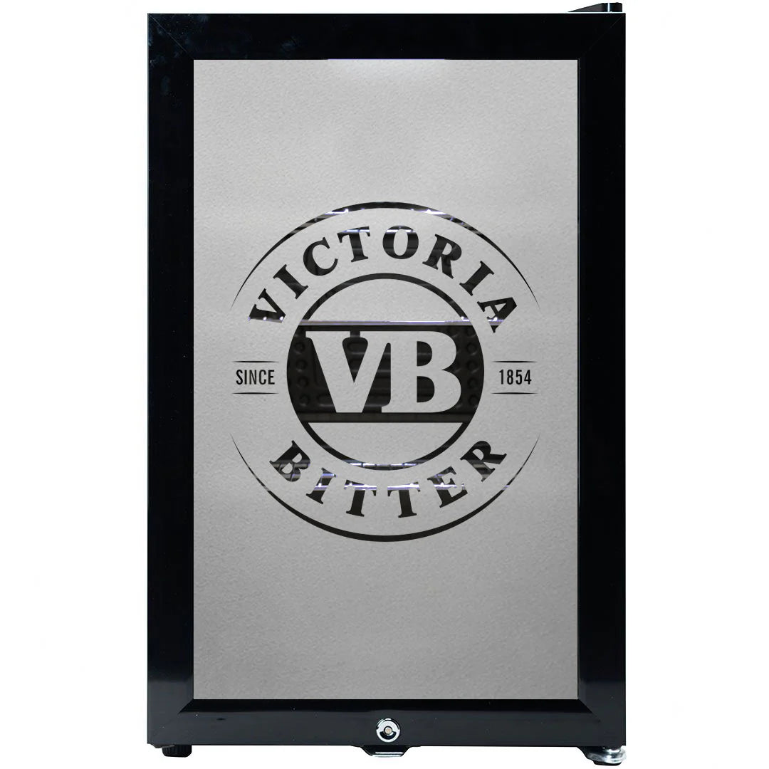 VB Branded Glass Door Bar Fridge With Cool Frosted Door Logo