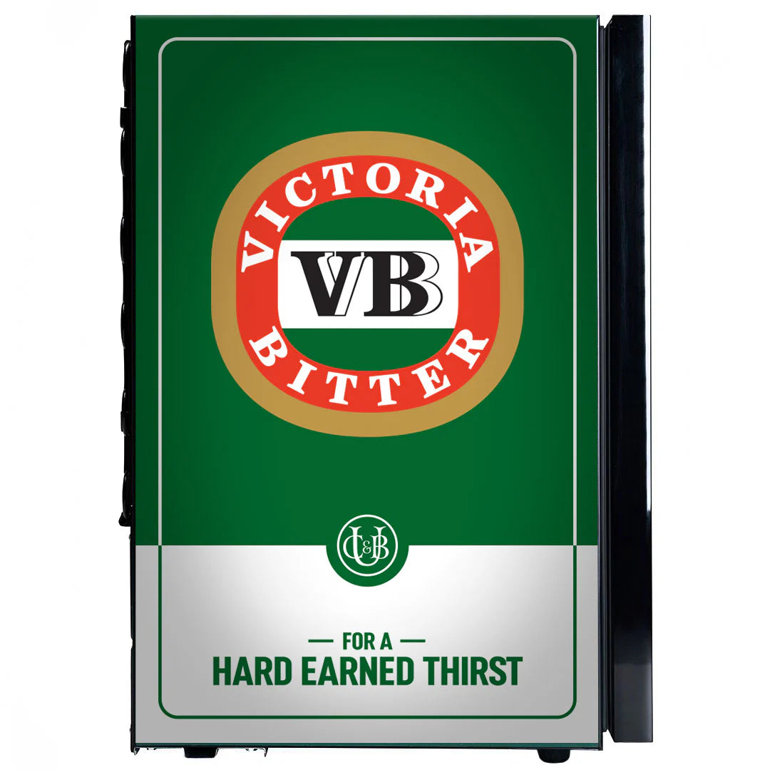 VB Original Branded Glass Door Bar Fridge With Cool Frosted Door Logo