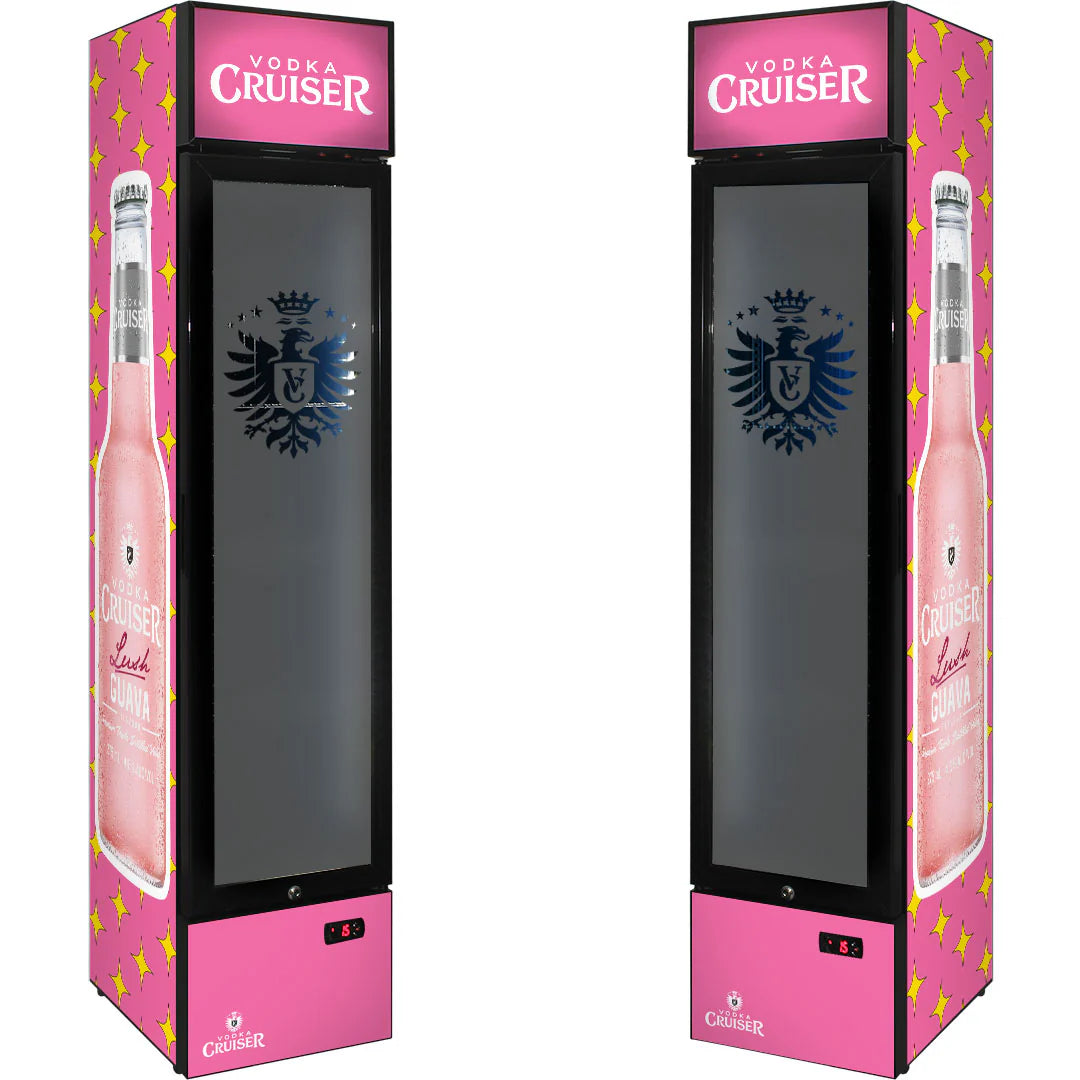 Vodka Cruiser Branded Skinny Upright Bar Fridge