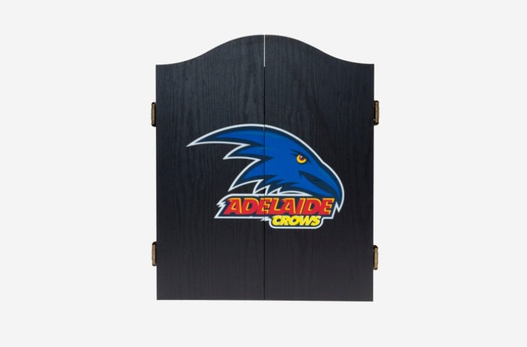 Adelaide Crows AFL Dart Board and Cabinet Set