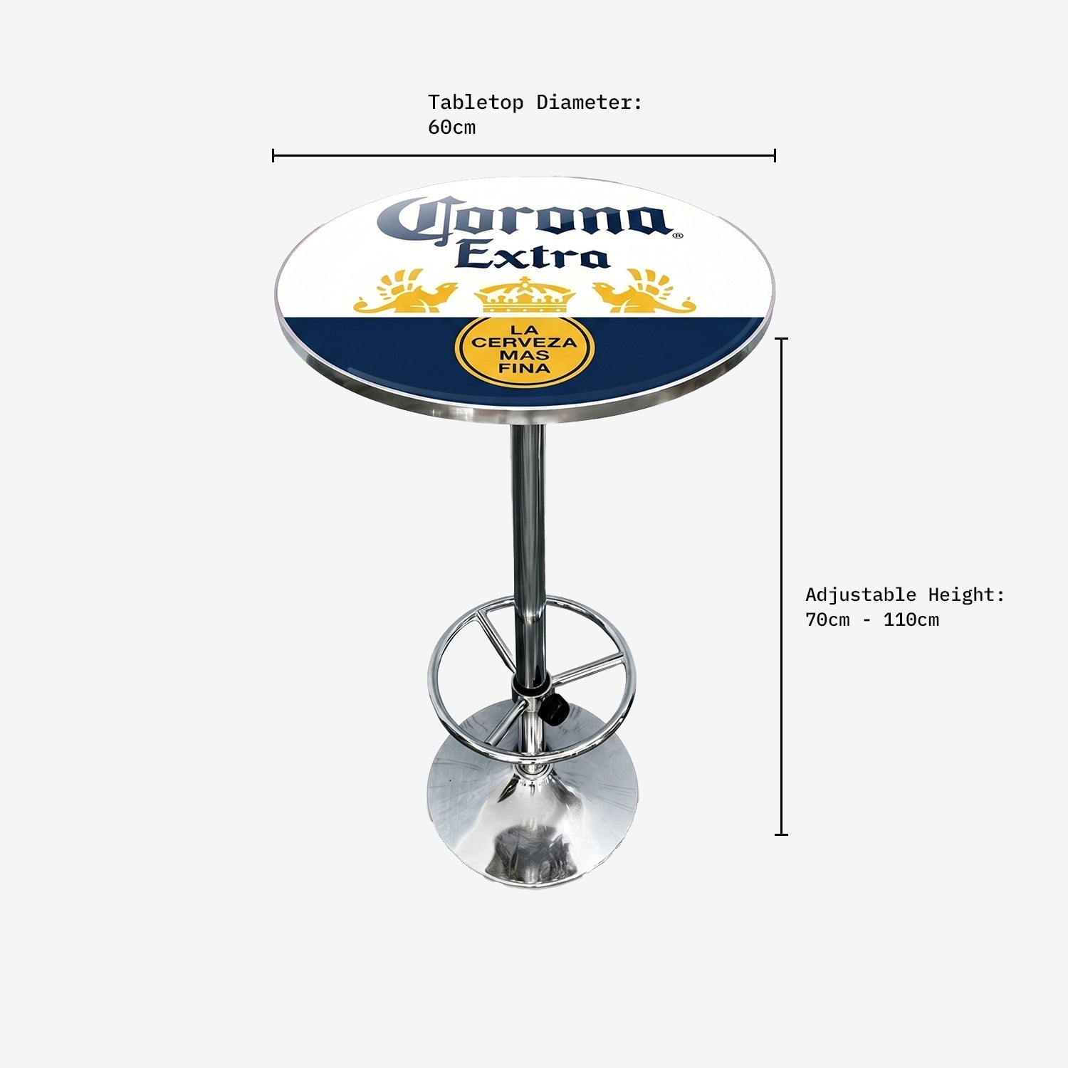 Corona Retro Bar Stool and Table Set