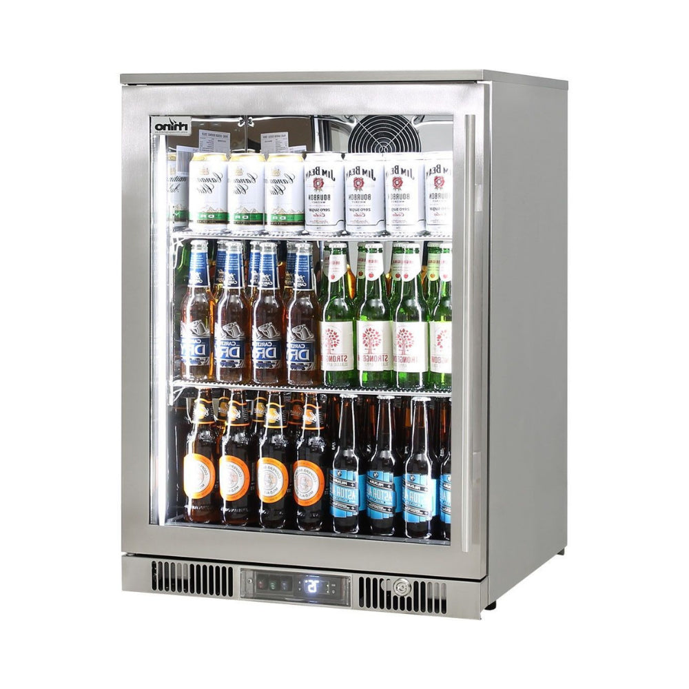 Outdoor Rhino ENVY 1 Door Bar Fridge Coldest Beer 43ºC+ Best Alfresco 316 Stainless Quiet With No Condensation