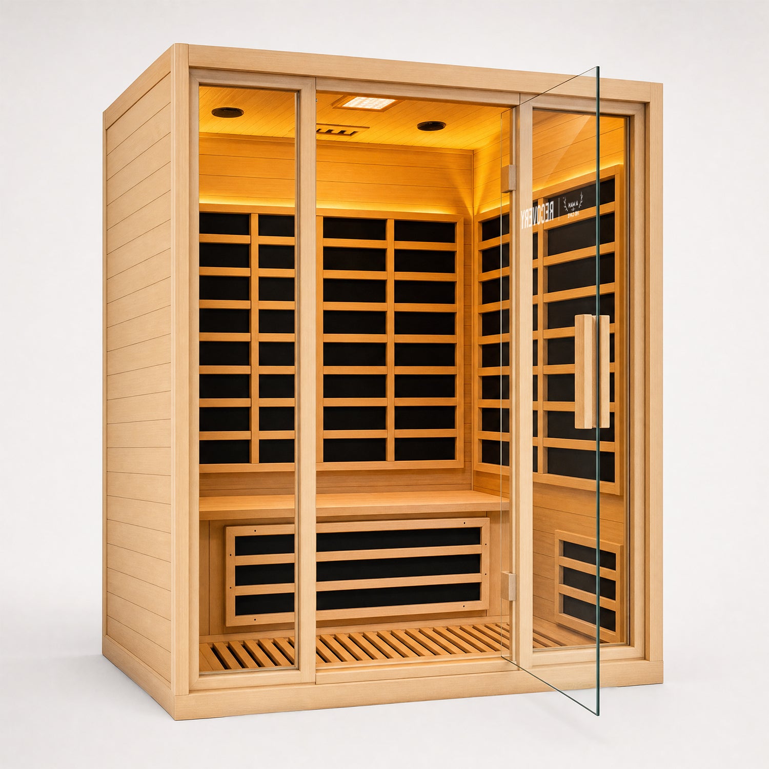 3 Person Infrared Sauna — open door