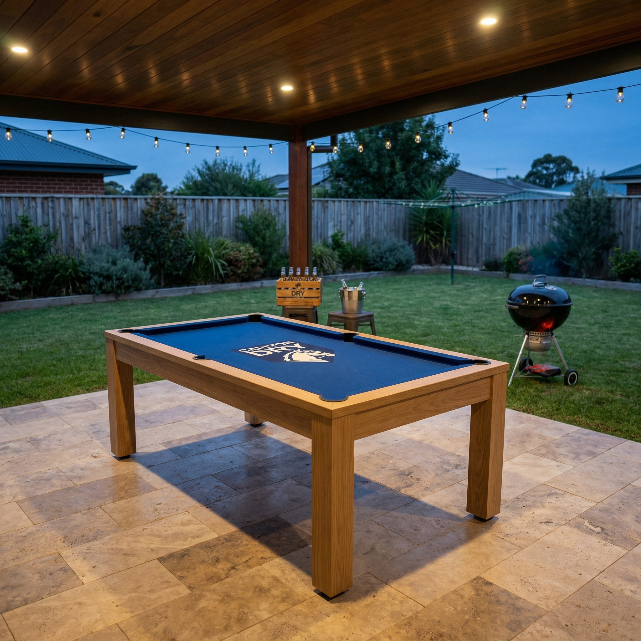 7ft pool table Carlton Dry branded Australia