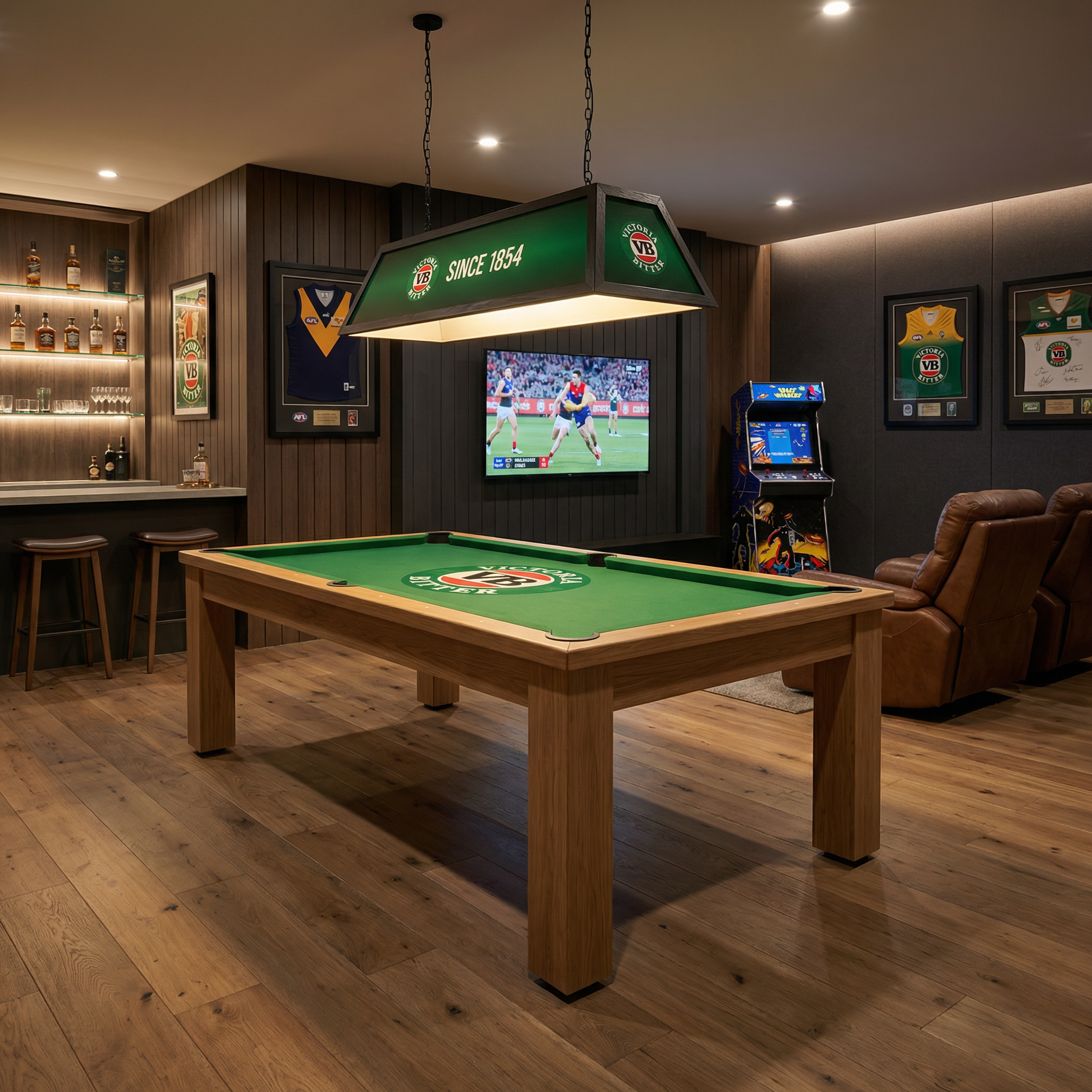 7ft pool table Victoria Bitter branded Australia