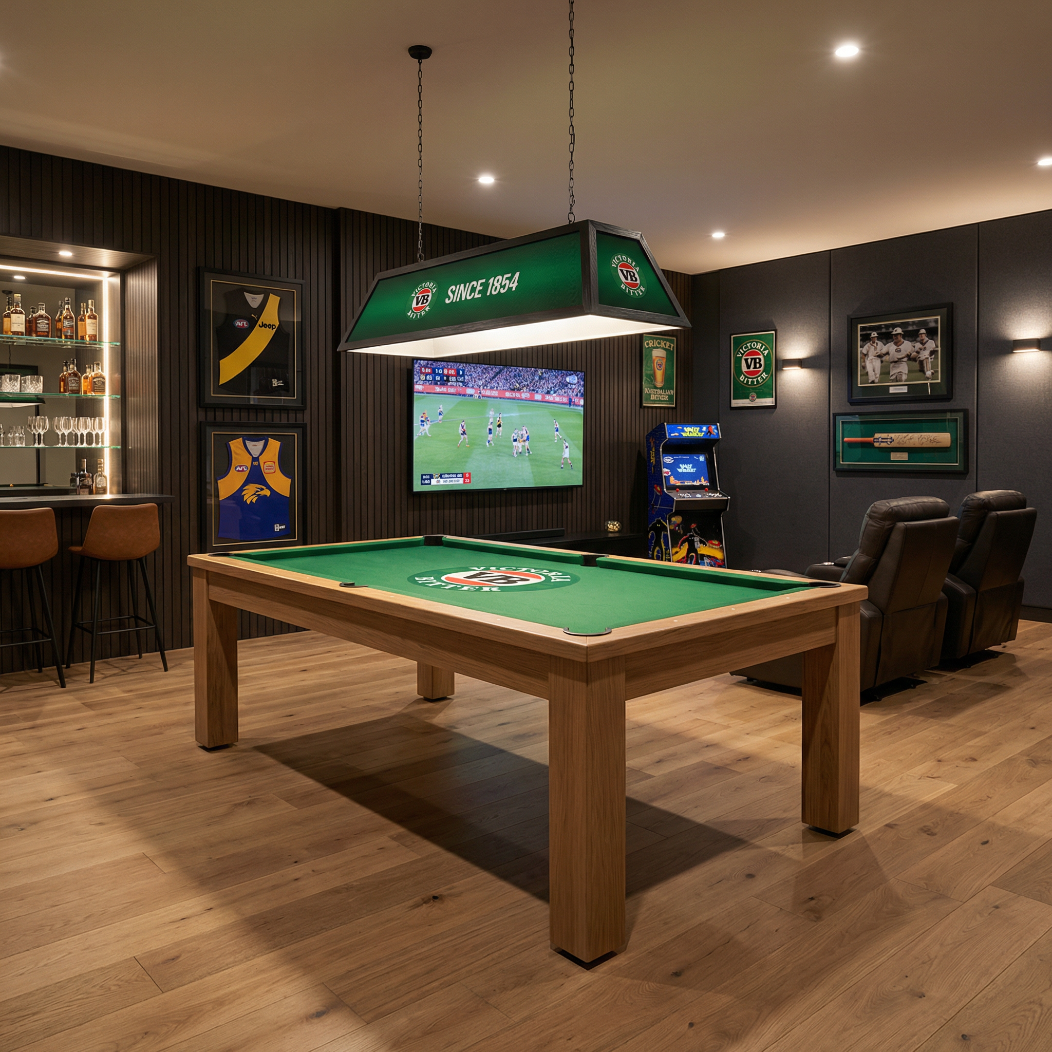 7ft pool table Victoria Bitter branded Australia