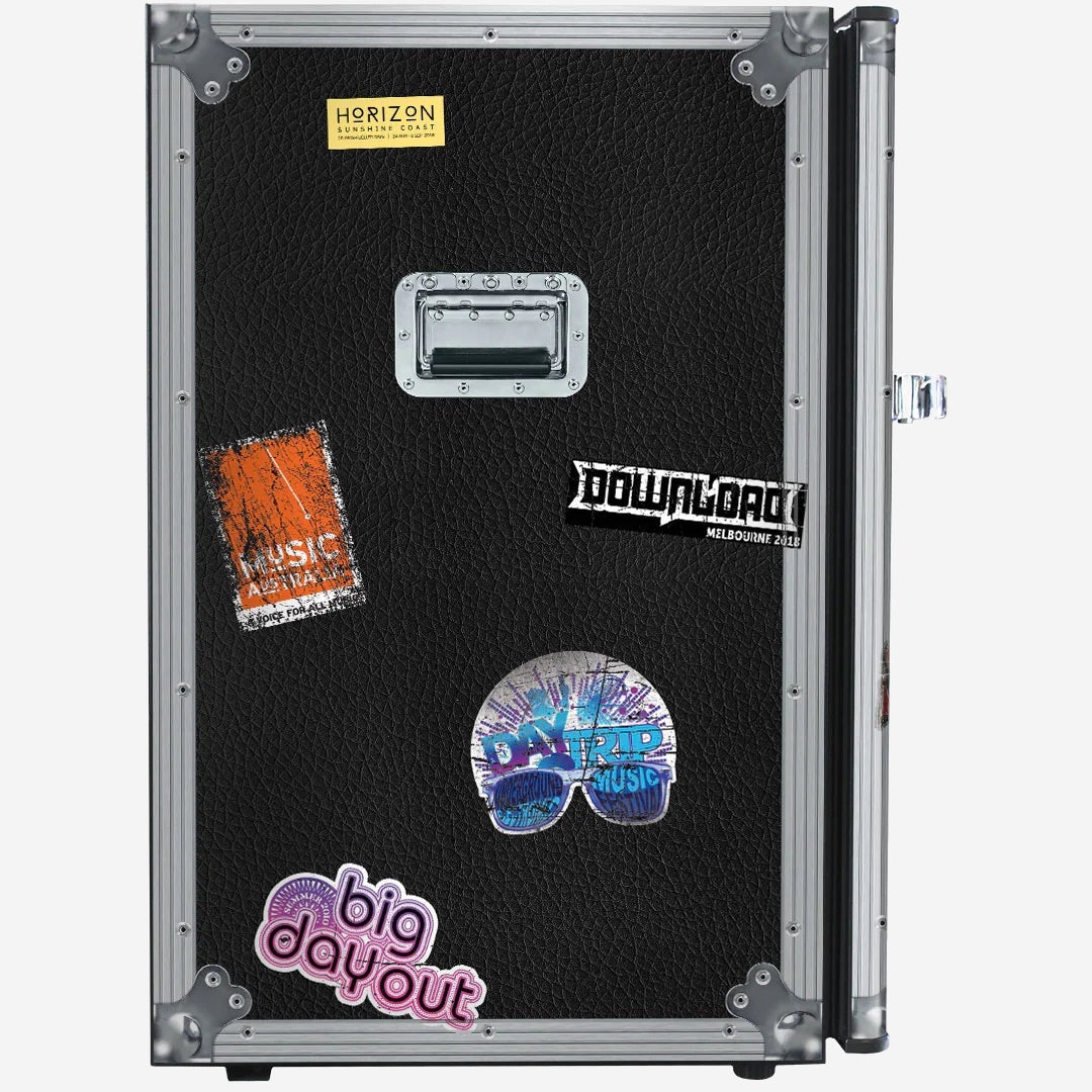 Roadie Travel Case Retro Mini Bar Fridge 70 Litre Schmick Brand With Opener