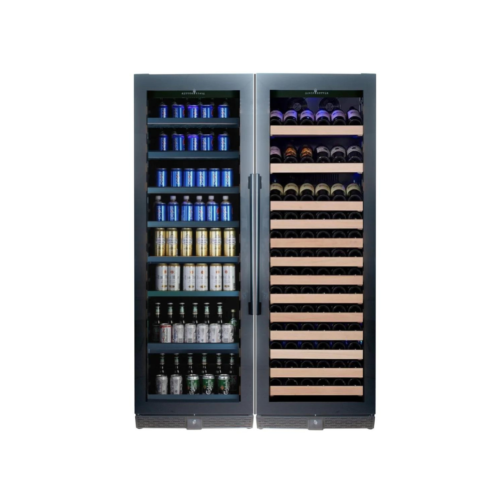 Upright Large Wine & Beverage Refrigerator Combo