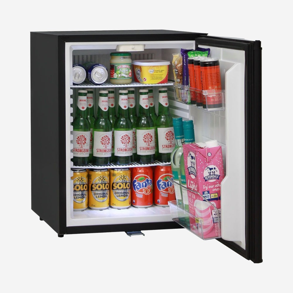 Silent 60 Litre Motel Quiet Mini Bar Fridge With Solid Door And Lock