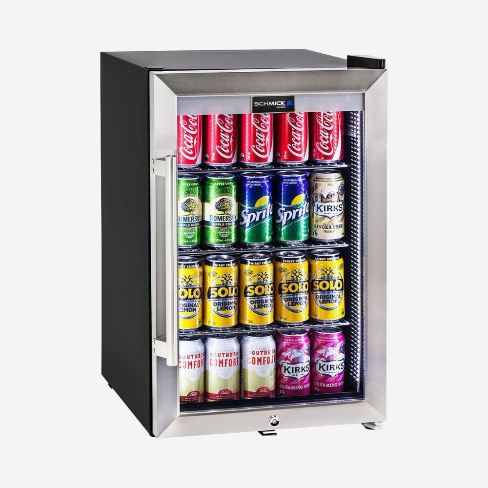 Schmick Tropical Triple Glazed Outdoor Glass Bar Fridge 70 Litre HUS-SC70-SS