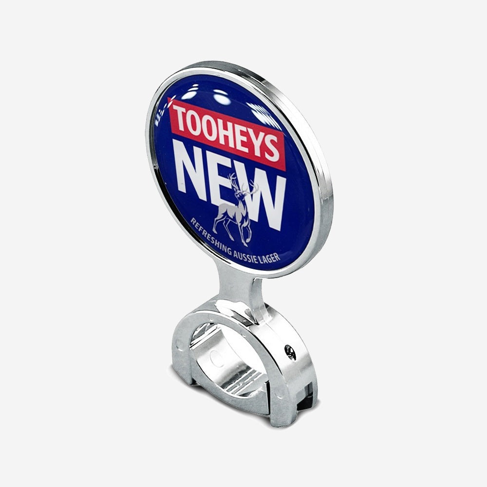 Tooheys New - 73 mm Chrome Decal Holder