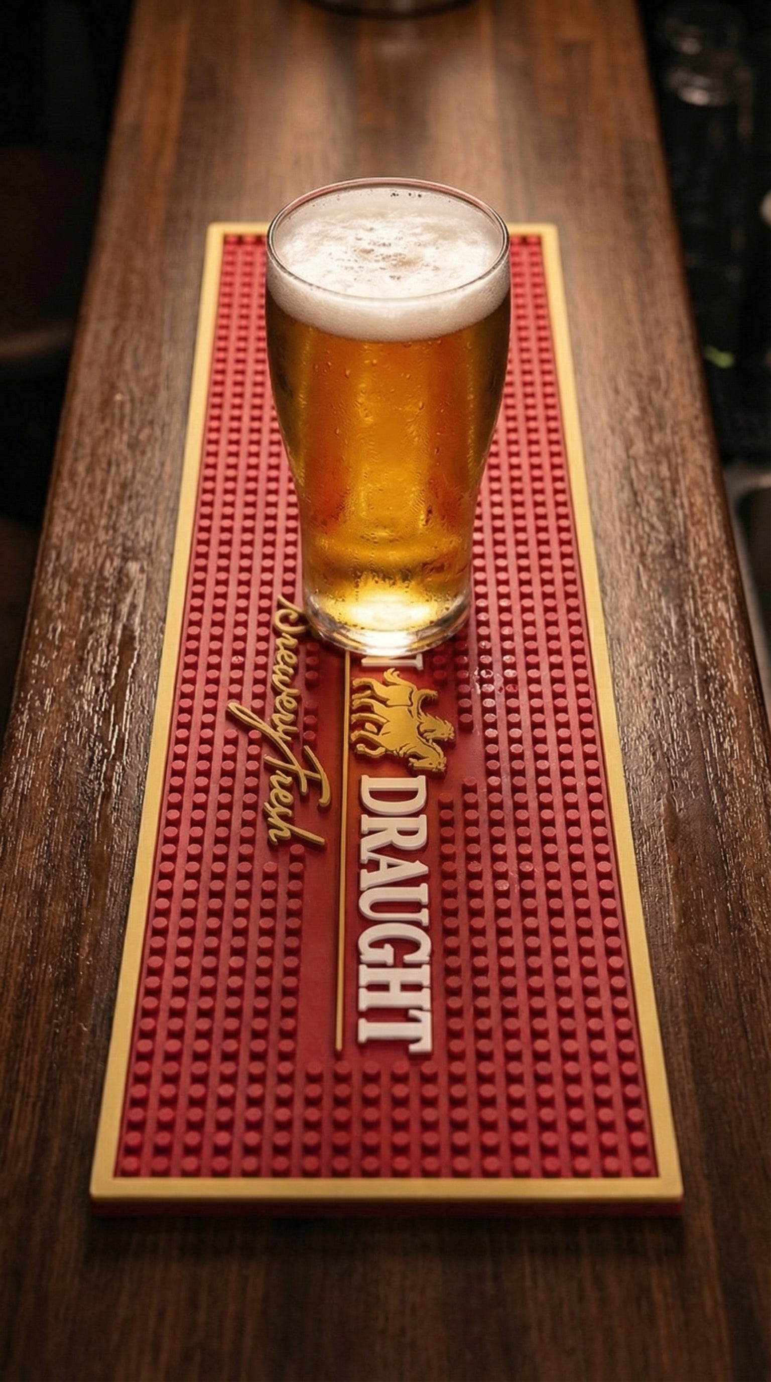 Carlton Draught Rubber Bar Mat