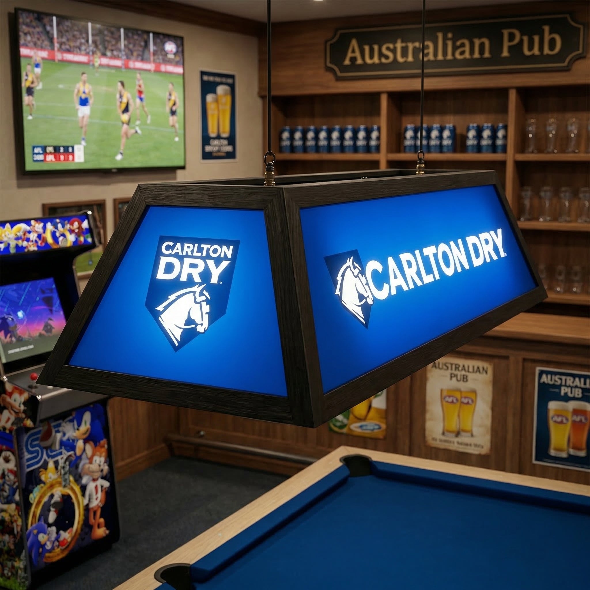 Carlton Dry Branded Pool Table Lamp (SHIPS IN 8 WEEKS)