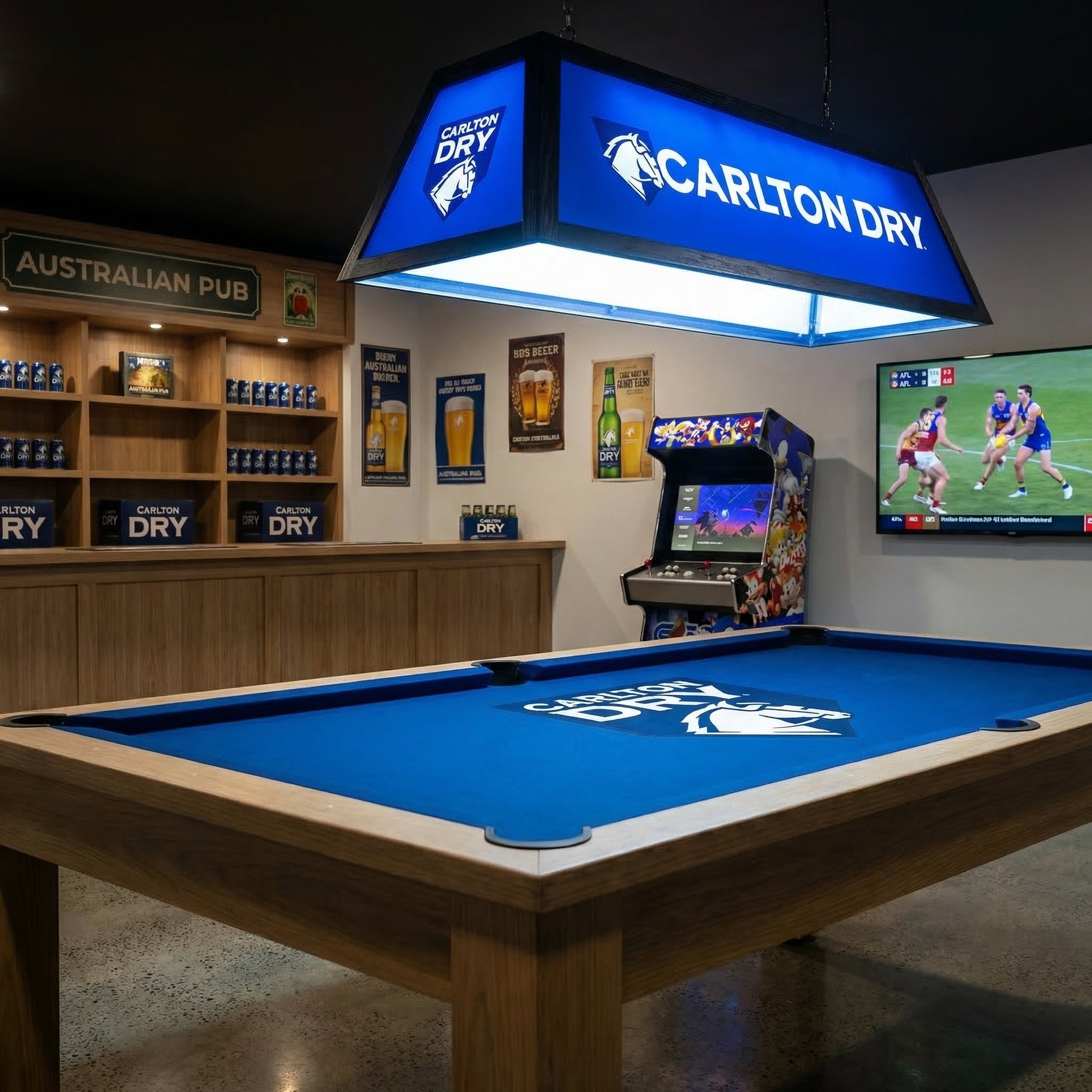 Carlton Dry Branded Pool Table Lamp (SHIPS IN 8 WEEKS)
