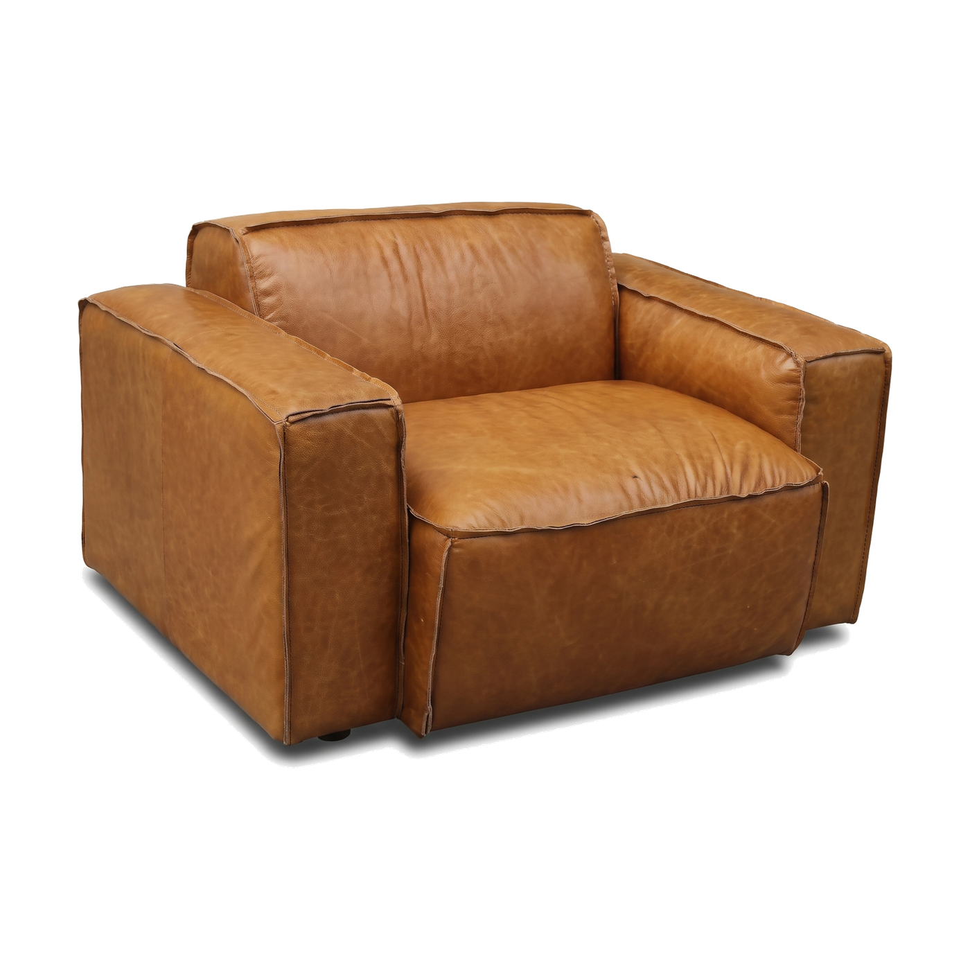 Tanner Slab Armchair – Tan