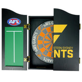 Greater Western Giants AFL Dart Board And Cabinet Set
