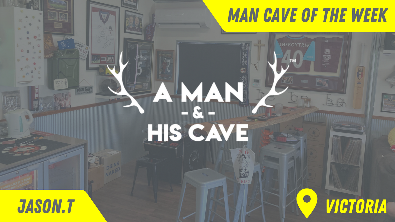 Man Cave of the Week - Episode 1. Amazing Memorabilia Inspired Man Cave.