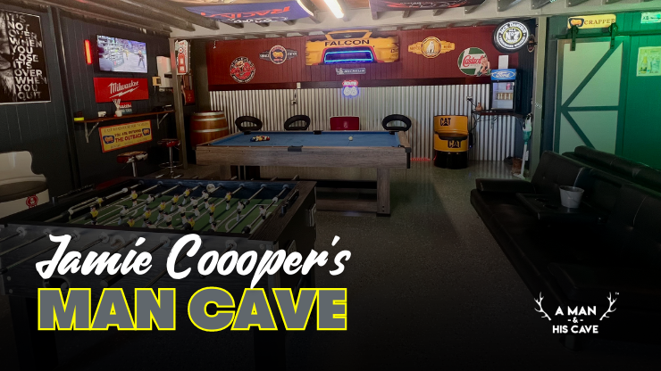 Discover Jamie Cooper's Epic Man Cave: A Rustic Oasis of Fun and Memories
