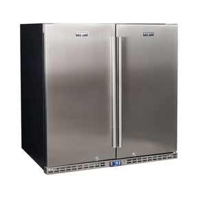 Schmick Stainless Steel Quiet Running 2 Door Bar Fridge With Quality Parts And Quiet Operation - Model SK245-SD