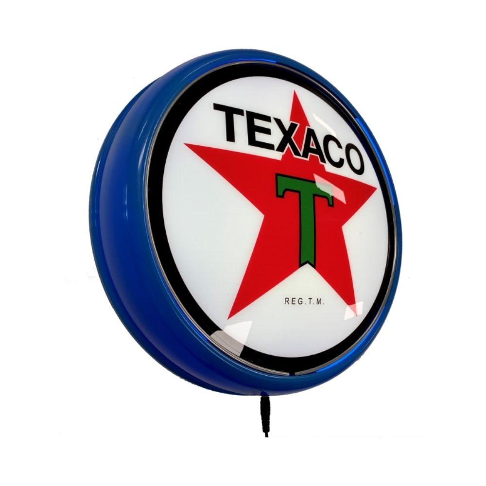 TEXACO Motor Oil LED Bar Lighting Wall Sign Light Button Light Blue