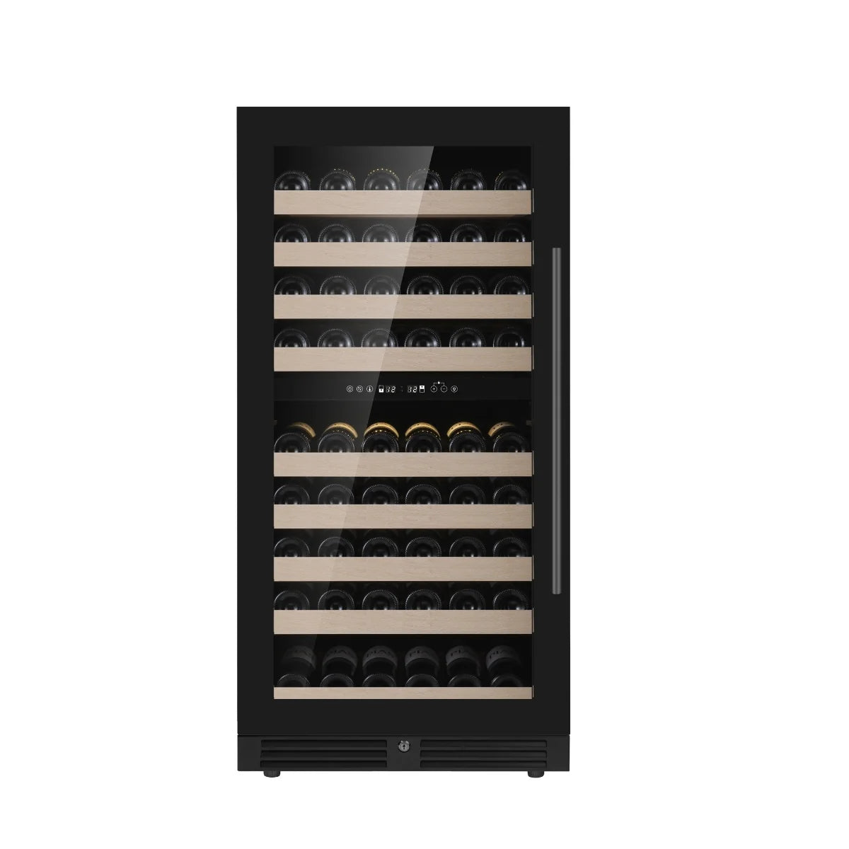 1200mm Height Upright LOW-E Glass Door Dual Zone Wine Fridge