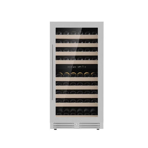 1200mm Height Upright LOW-E Glass Door Dual Zone Wine Fridge