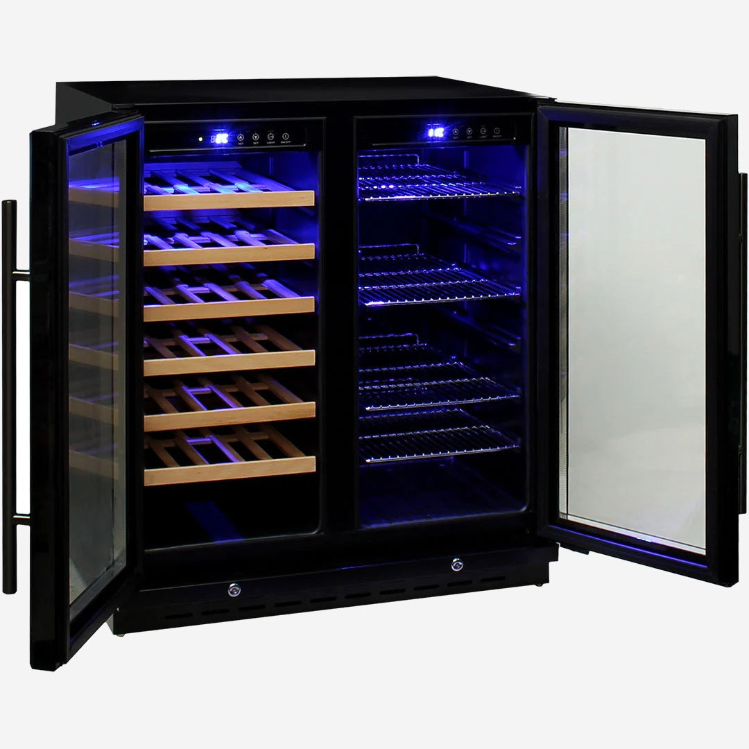 Under Bench Beer And Wine Dual Zone Bar Fridge Model JC165B
