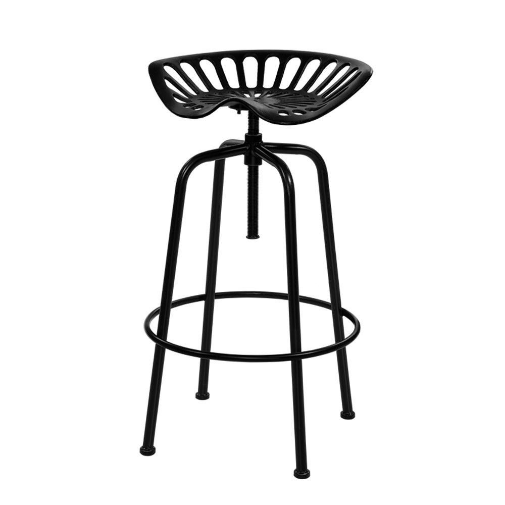 Artiss Bar Stool Retro Industrial Style Iron - Black