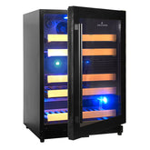 152 Litre Under Counter Glass Door Dual Zone Wine Fridge