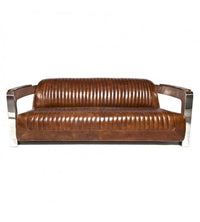 Havana Ribbed Aviator Four-Seat Lounge - Tan