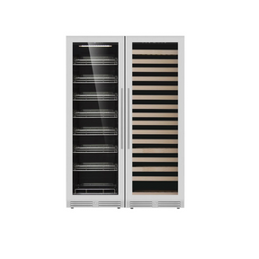 1800mm Height Upright Wine & Beverage Refrigerator Combo With Low-E Glass