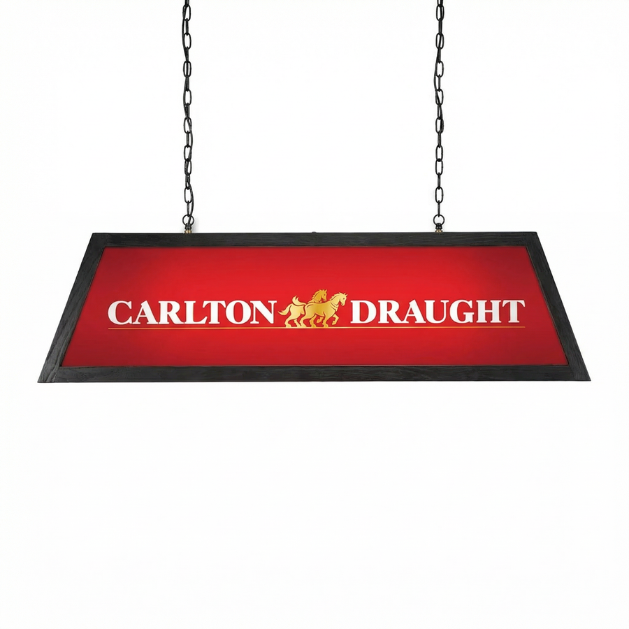Carlton Draught Branded Pool Table Lamp (SHIPS IN 8 WEEKS)