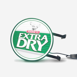 TOOHEYS EXTRA DRY TED Bar Lighting Wall Sign Light LED