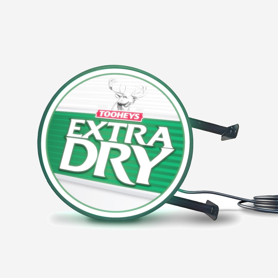 TOOHEYS EXTRA DRY TED Bar Lighting Wall Sign Light LED