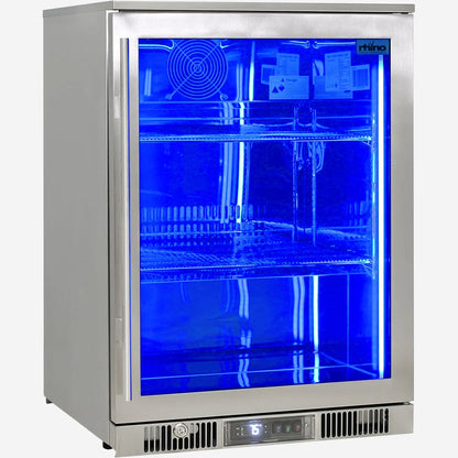 Outdoor Rhino ENVY 1 Door Bar Fridge Coldest Beer 43ºC+ Best Alfresco 316 Stainless Quiet With No Condensation
