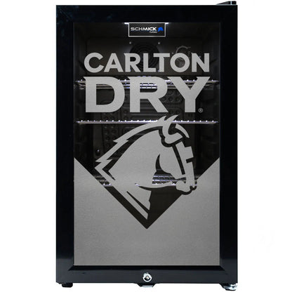 Carlton Dry Branded Glass Door Bar Fridge With Cool Frosted Door Logo