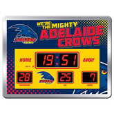 Adelaide Crows AFL Aussie Rules SCOREBOARD LED Clock