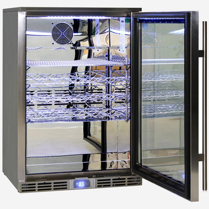 Rhino Glass Door 129L Alfresco Bar Fridge with LOW E Glass