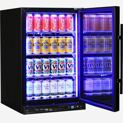 Schmick Quiet Running Front Venting Under Bench Glass Door Bar Fridge - Model SK116L-B-HD