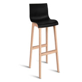 Bozzo Oak Wood Bar Stools – Black (Set Of 2)