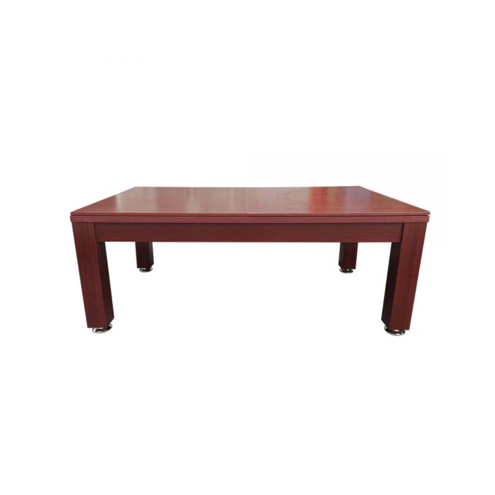 Pool Table - 7FT Elegance Pool /Dining / Billiard Table Walnut Frame Green Felt With Top