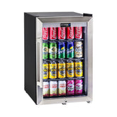 Schmick Tropical Triple Glazed Outdoor Glass Bar Fridge 70 Litre HUS-SC70-SS