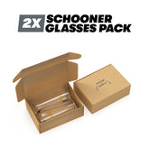 2 x Schooner Glasses Pack