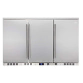 3-Door Under Bench Beverage Fridge. Outdoor Solid Door [ON BACKORDER FOR LATE DEC]