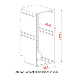 308 Litre Upright Glass Door Bar Fridge