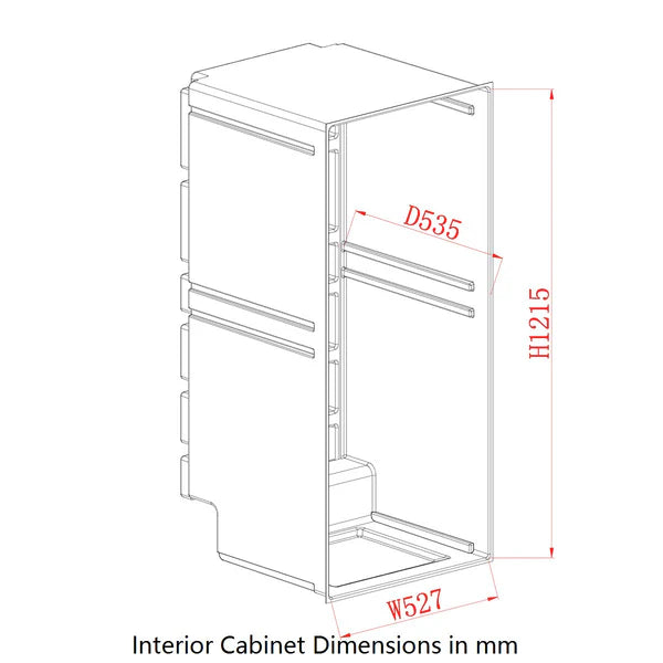 308 Litre Upright Glass Door Bar Fridge