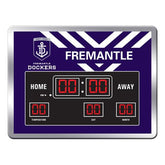 FREO FREMANTLE DOCKERS AFL Glass SCOREBOARD LED Clock